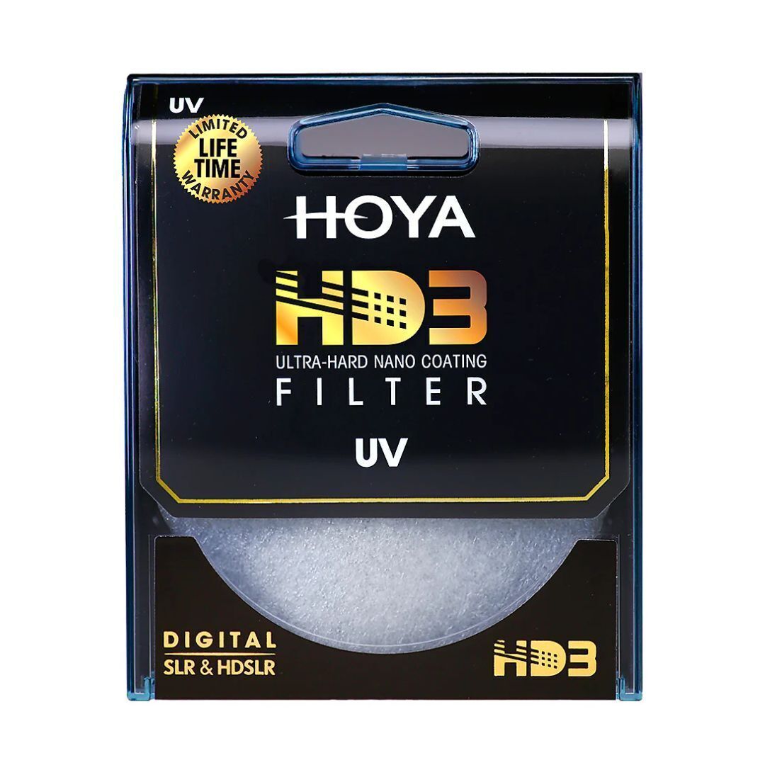 Hoya HD3 UV 49mm Low Profile Lens Protector Filter with Stain Resistant Top Coat