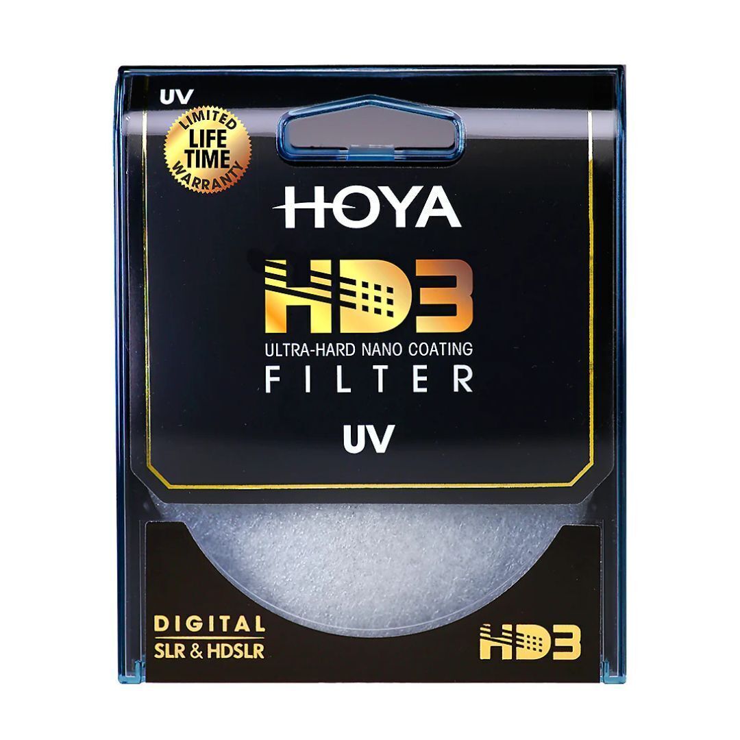 Hoya HD3 UV 62mm Low Profile Lens Protector Filter with Stain Resistant Top Coat