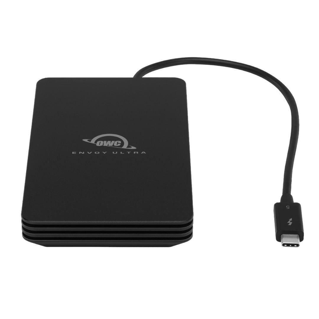 OWC Envoy Ultra 2TB Portable SSD with Thunderbolt 5 Interface and Weatherproof Construction (Black)