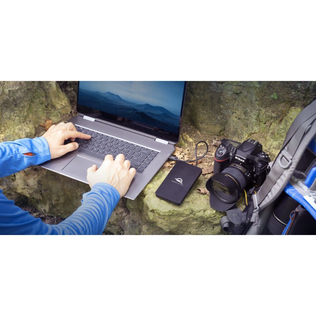 OWC Envoy Ultra 2TB Portable SSD with Thunderbolt 5 Interface and Weatherproof Construction (Black)