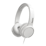 Philips 3000 Series TAH4105WT00 On-Ear Headphones with 32mm Drivers and Closed-Back Design (White)
