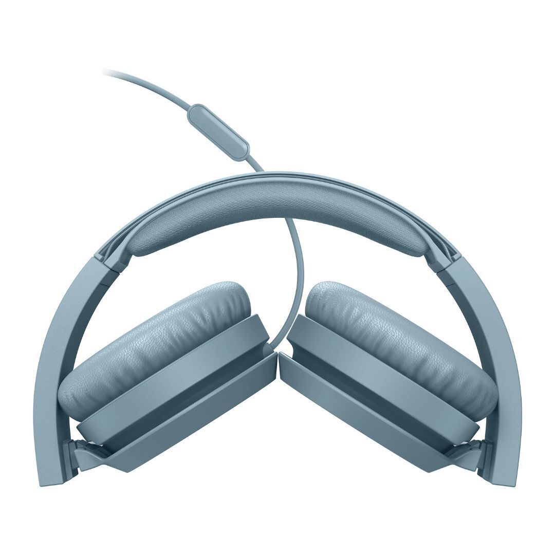 Philips 3000 Series TAH4105BL00 On-Ear Headphones with 32mm Drivers and Closed-Back Design (Blue)