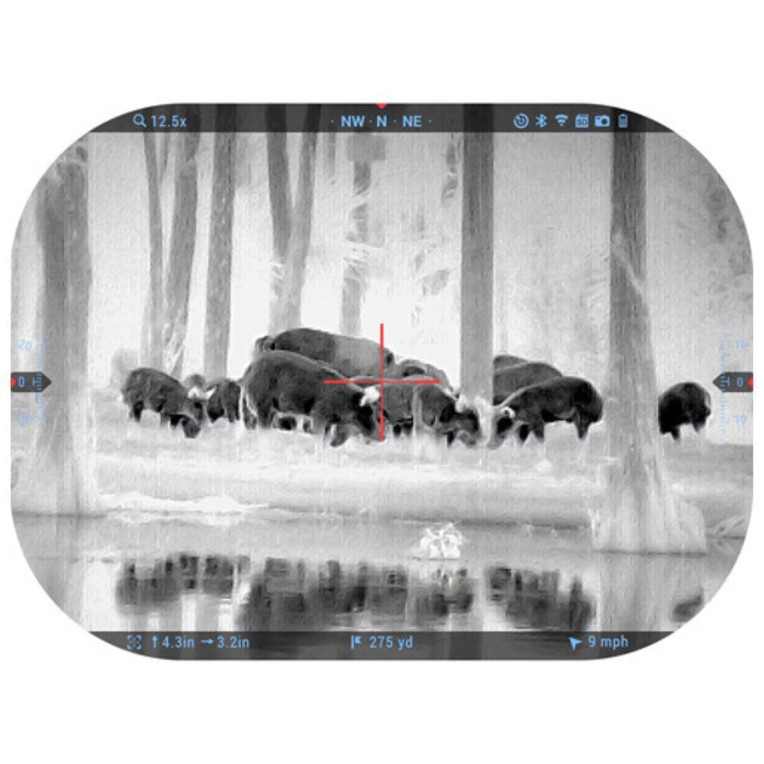 ATN Thor 5 320 4-16x Smart HD Thermal Rifle Scope with SharpIR AI Tech and Gen V Quad Core (Black)