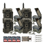 Stealth Cam 40MP Deceptor Max Cellular Trail Camera (4-Pack) with Solar Pack (4-Pack) Bundle