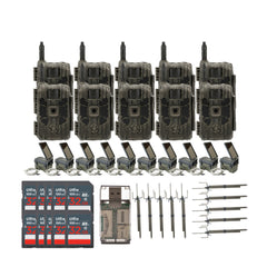 Stealth Cam 40MP Deceptor Max Cellular Trail Camera (10-Pack) with Solar Pack (10-Pack) Bundle