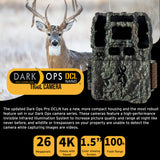 Browning Trail Cameras Dark Ops FHDR 26MP 4 Infrared LED Night Vision Camera with Memory Card Bundle