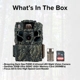 Browning Trail Cameras Dark Ops FHDR 26MP 4 Infrared LED Night Vision Camera with Memory Card Bundle