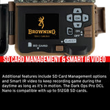 Browning Trail Cameras Dark Ops FHDR 26MP Night Vision Camera (6-Pack) with 6 x Memory Card Bundle