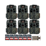 Browning Trail Cameras Dark Ops FHDR 26MP Night Vision Camera (6-Pack) with 6 x Memory Card Bundle