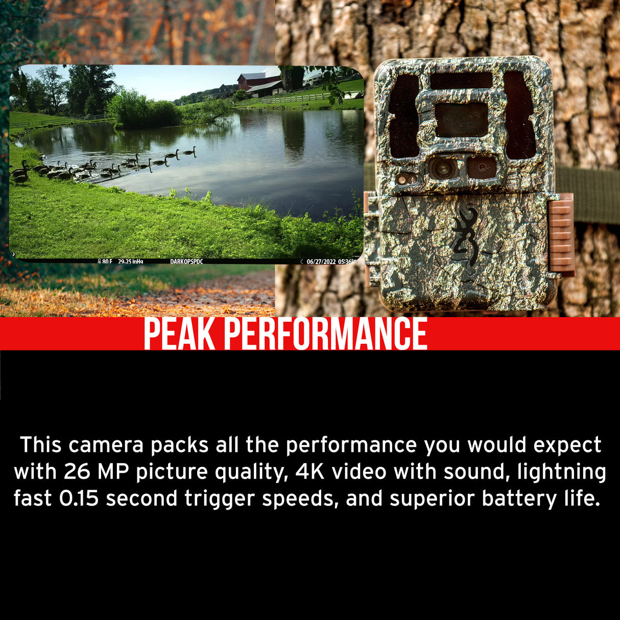 Browning Trail Cameras Dark Ops FHDR 26MP Night Vision Camera (6-Pack) with 6 x Memory Card Bundle