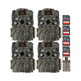 Browning Trail Cameras Strike Force FHDR (4-Pack) with 4 x 32GB Memory Card and Card Reader Bundle