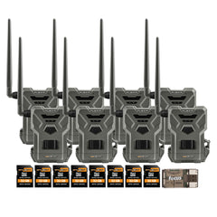 Spypoint Flex M Twin Pack 28MP Cellular Trail Cameras (4-Pack) with 8 x 32GB Memory Card Bundle