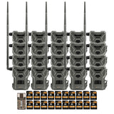 Spypoint Flex M Twin Pack 28MP Cellular Trail Cameras (10-Pack) with 20 x 32GB Memory Card Bundle