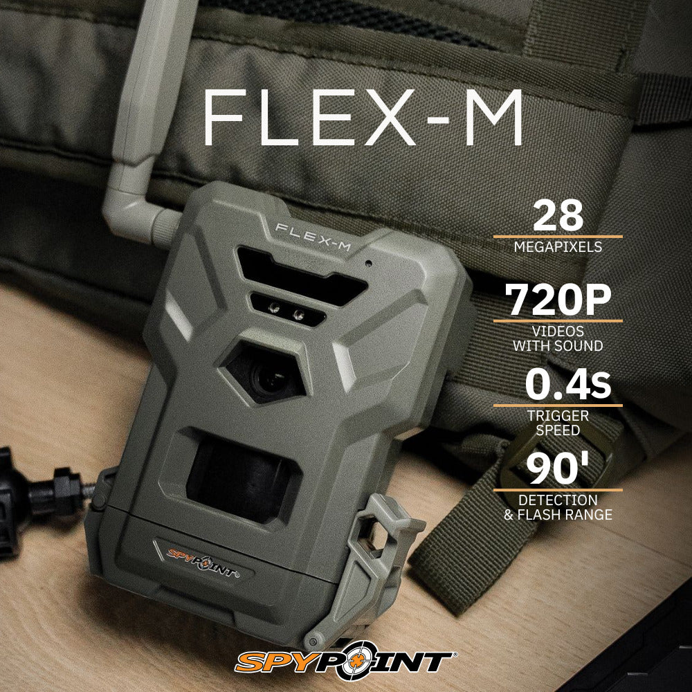 Spypoint Flex M Twin Pack 28MP Cellular Trail Cameras (10-Pack) with 20 x 32GB Memory Card Bundle