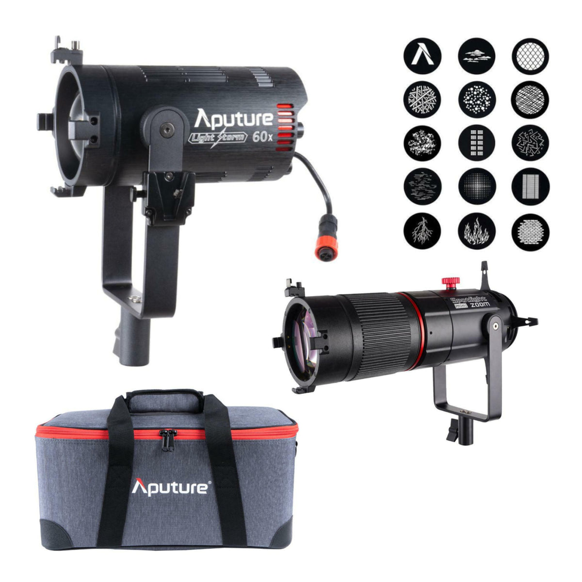 Aputure LS 60X Bi-Color Focusing LED with Spotlight Mini Zoom for 