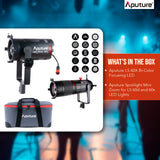 Aputure LS 60X Bi-Color Focusing LED with Spotlight Mini Zoom for LS 60d and 60x LED Lights Bundle