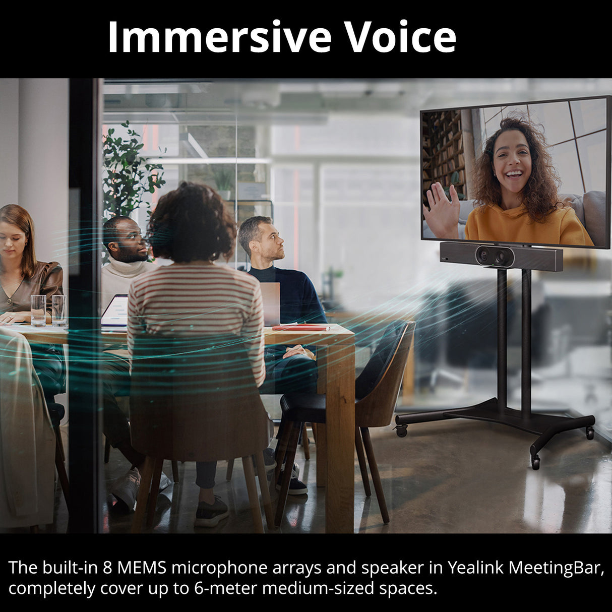 Yealink MeetingBar A30 All-In-One Video Collaboration Bar with VCR11 Remote Control Bundle