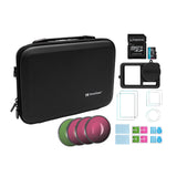 Knox Gear Portable Storage and Carrying Case for DJI Osmo Action 3, 4, and 5 Cameras Bundle