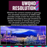 Cooler Master 34-Inch 1500R Curved ARGB UWQHD 3440x1440 Gaming Monitor with Wide Color Gamut Bundle