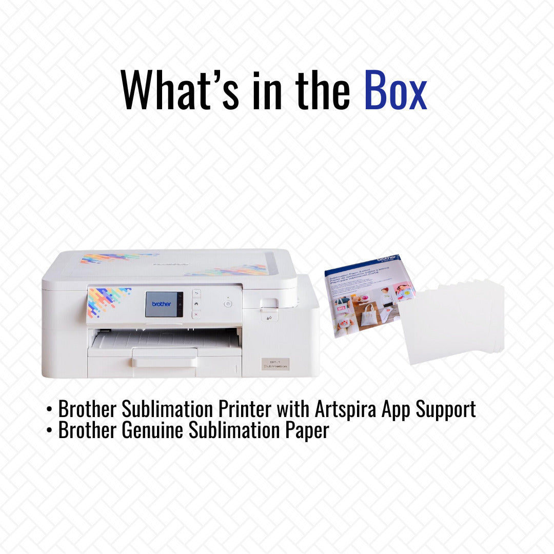 Brother Sublimation Printer with 100 Sublimation Paper Bundle