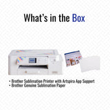 Brother Sublimation Printer with 100 Sublimation Paper Bundle
