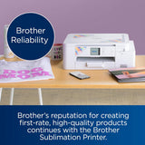 Brother Sublimation Printer with 100 Sublimation Paper Bundle