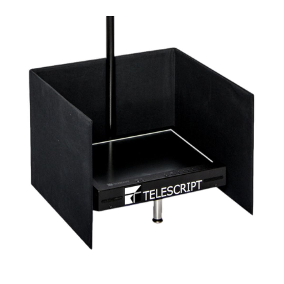 Telescript PRS-170-NDI 17-Inch Public Speaking System with Monitor and Tri-Fold Surrounds (Black)