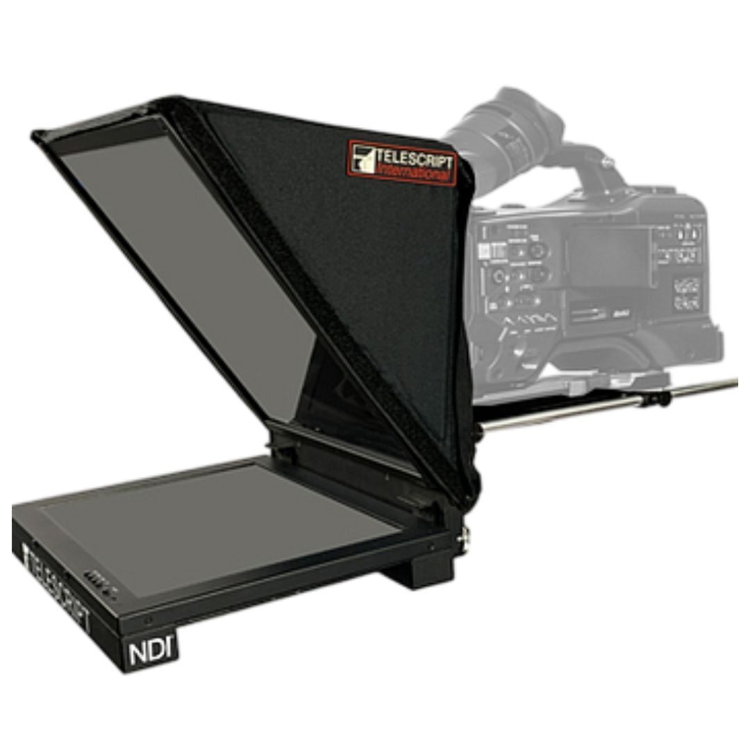 Telescript FPS-190F-NDI Fold and Go Teleprompter System with 19-Inch Highbright Monitor and NDI