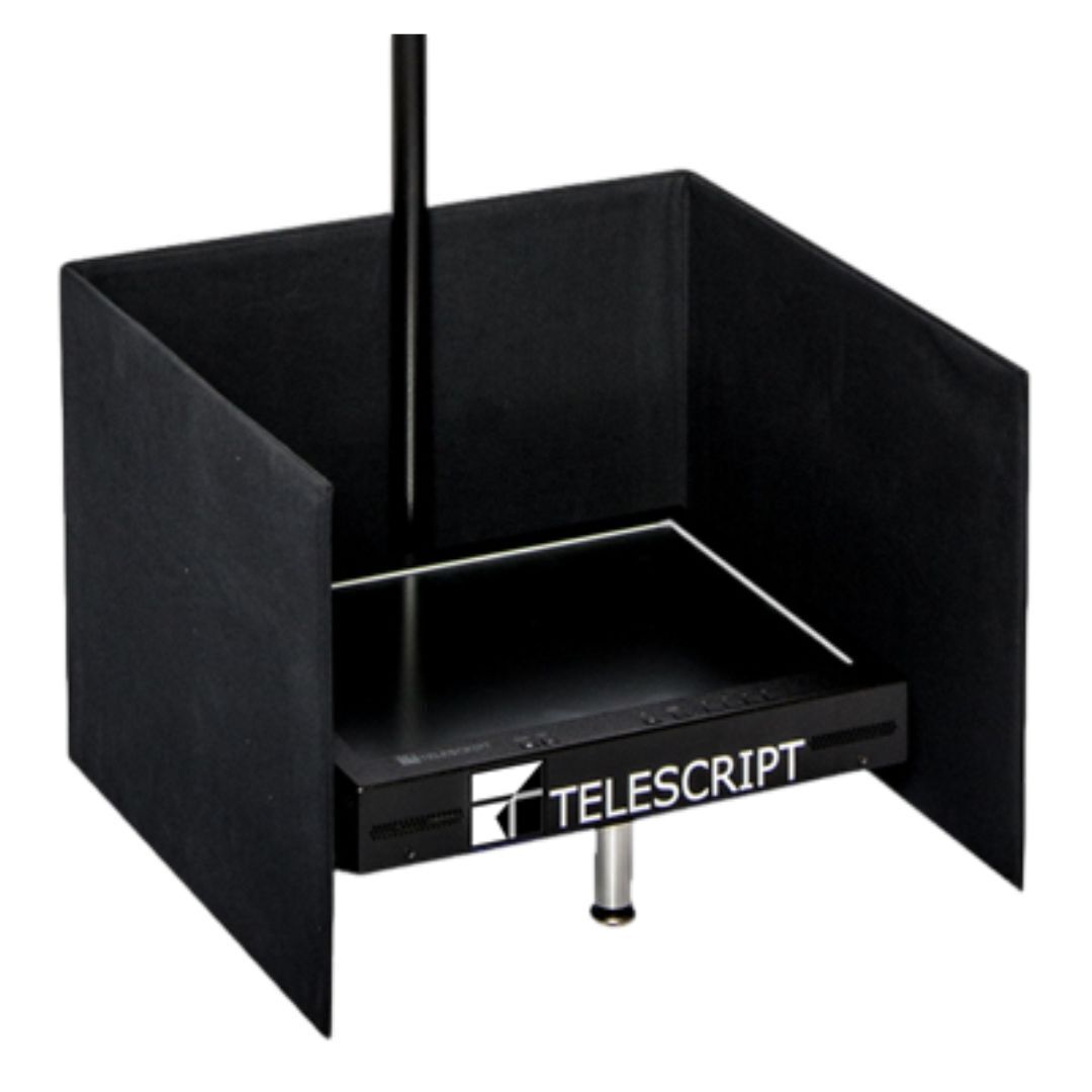 Telescript PRS-190-SDI-CC Full-Sized Public Speaking System with LED Monitors and Foam Case
