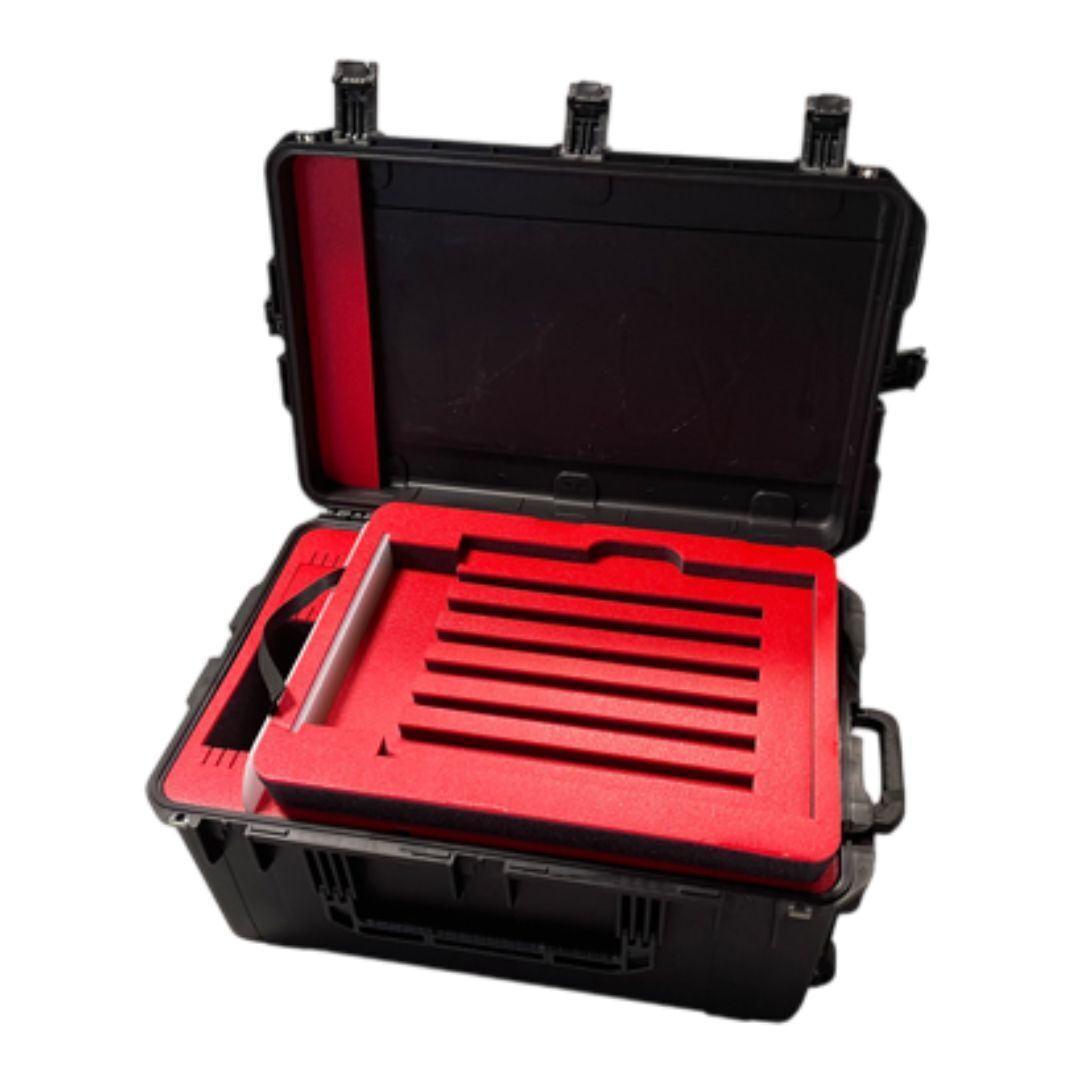 Telescript PRS-190-SDI-CC Full-Sized Public Speaking System with LED Monitors and Foam Case