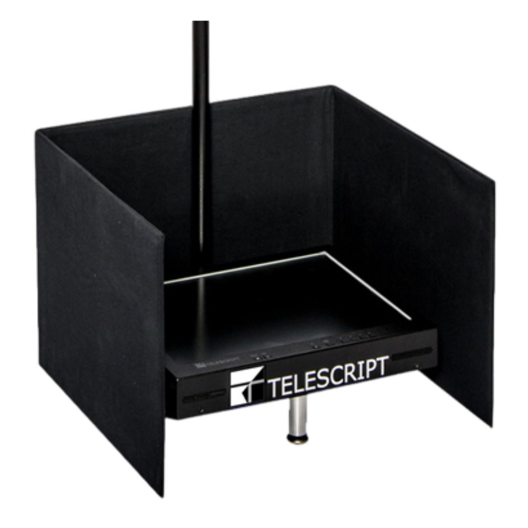 Telescript PRS-150-SDI-CC Full-Sized Public Speaking System with LED Monitors and Foam Case
