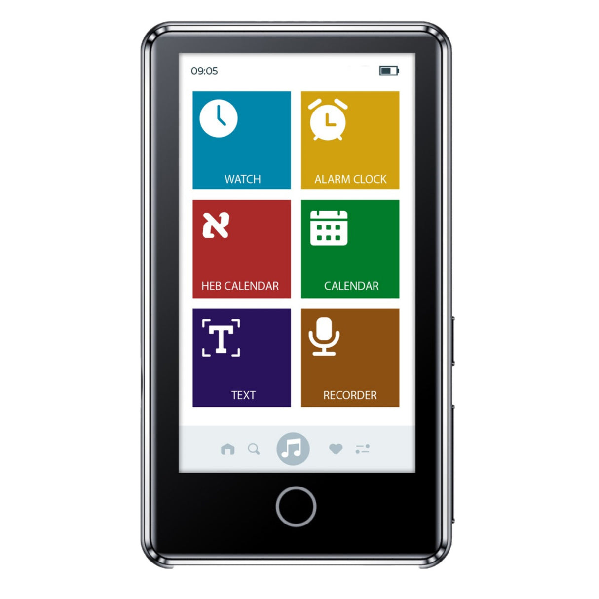 Samvix Kosher SmartBass 8.0 Touch Smart MP3 Player with Applications Store (32GB, Silver)