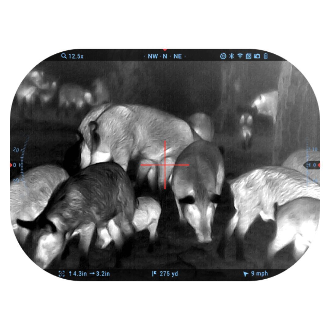 ATN Thor 5 640 2-16x Smart HD Thermal Rifle Scope with SharpIR AI Tech and Gen V Quad Core (Black)