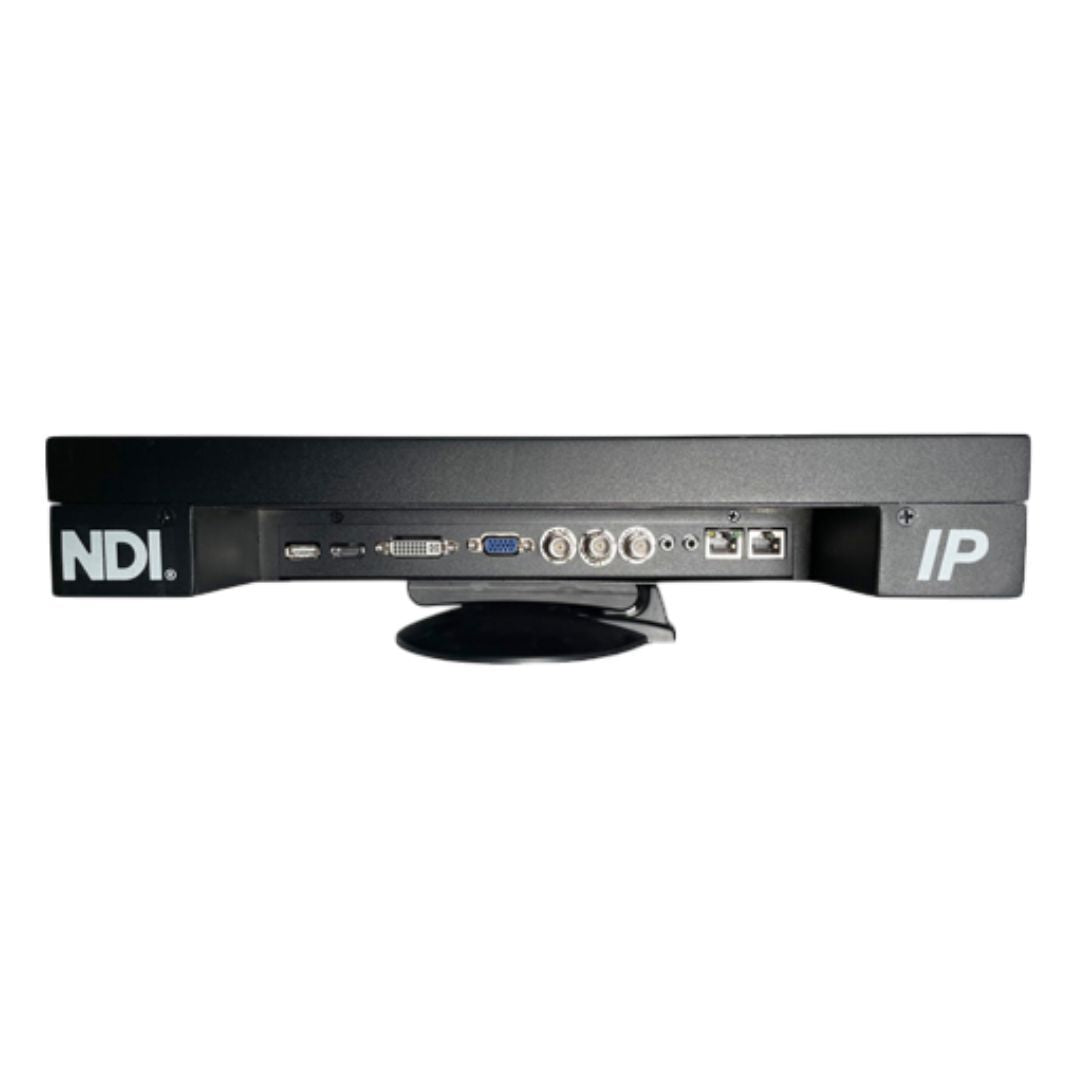 Telescript 24-Inch 4K NDI Certified IP Monitor with Desktop Stand, 12G-SDI, HDMI, and Analog Inputs
