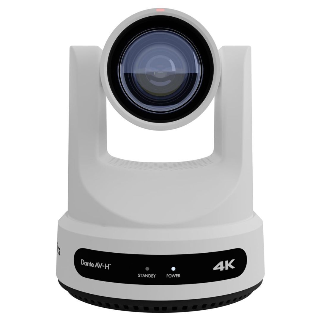 PTZOptics Link 4K UHD CMOS Sensor 12x Indoor Dante-Enabled Camera with Auto-Tracking (White)