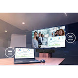 AVer VB350 Dual Lens Sleek Design 4K PTZ Conference Video Bar for Medium and Large Rooms (Black)