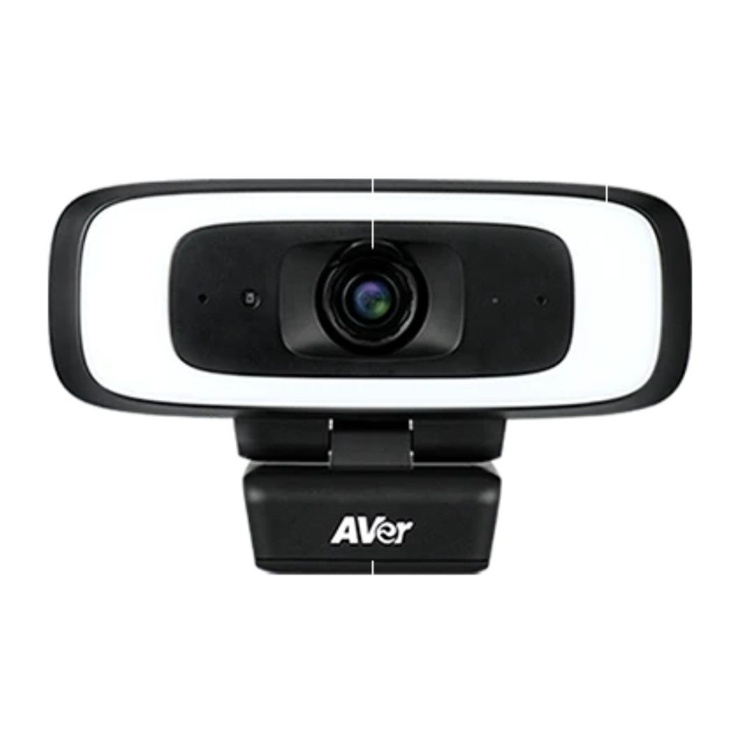 AVer CAM130 Compact 4K Video Conferencing Camera with Intelligent Fill Lighting (Black and White)