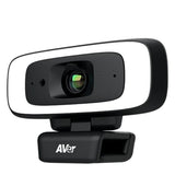 AVer CAM130 Compact 4K Video Conferencing Camera with Intelligent Fill Lighting (Black and White)