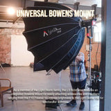 Aputure Light Storm 600d LED Light (V-Mount) and Aputure F10 Barndoors Bundle