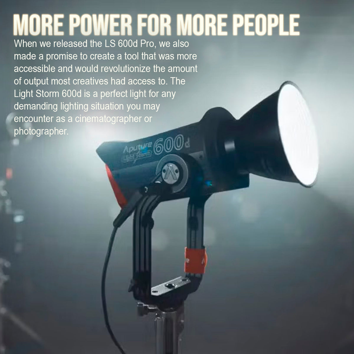 Aputure Light Storm 600D LED Light (V-Mount) with Aputure 36-Degree Lens Spotlight Mount Set Bundle