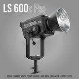 Aputure Light Storm 600X Pro (A-Mount) with Aputure F10 Fresnel and Aputure F10 Barndoors Bundle
