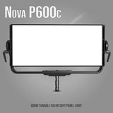 Aputure Nova P600C RGBWW LED Panel with Hard-Shell Case Kit with Dual Head Yoke and Barn Door Bundle