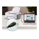 Monoprice USB Type-A to USB Type-B 2.0 28/24AWG Gold Plated Cable (Black, 3-Feet)