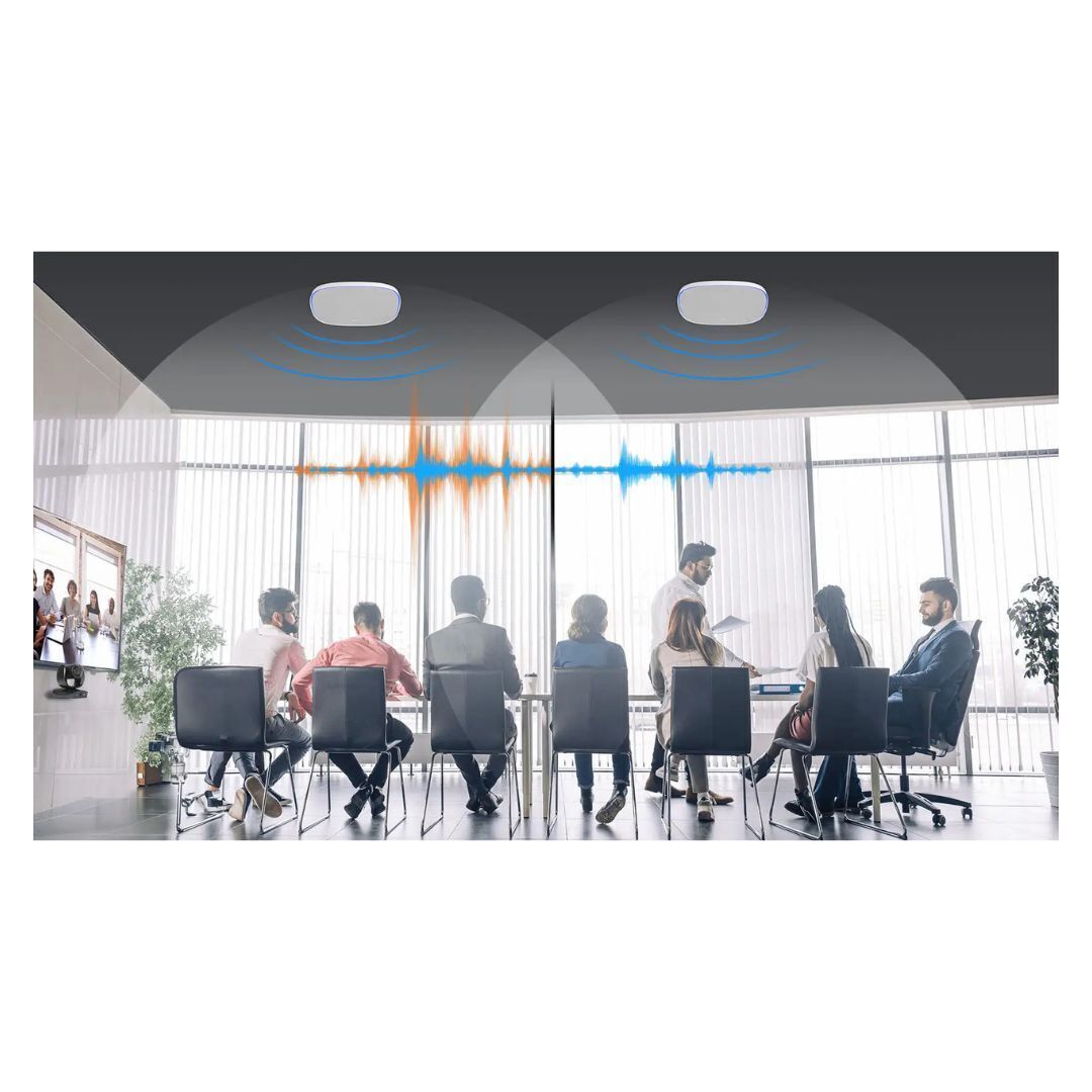 AVer FONE700 Ceiling Speakerphone System with Noise Suppression and Double-Talk Detection (White)