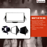 Aputure Nova P600C RGBWW LED Panel with Hard-Shell Case Kit with P600C Barn Door and Softbox Bundle