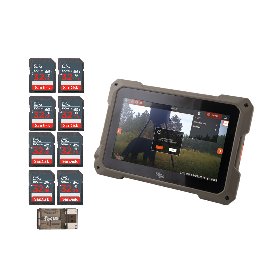 Wildgame Innovation 7-Inch HD Touchscreen Compact Trail Pad Tablet with Memory Card (8-Pack) Bundle