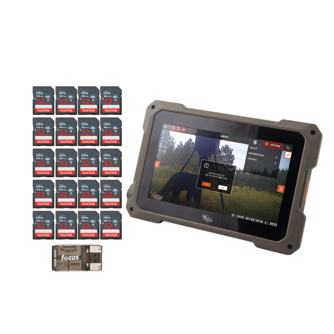 Wildgame Innovation 7-Inch HD Touchscreen Compact Trail Pad Tablet with Memory Card (20-Pack) Bundle