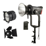 Aputure LS600D Pro Daylight LED Light (V-Mount) with Aputure F10 Fresnel and F10 Barndoors Bundle