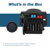 Honeycomb Aeronautical Bravo Throttle Quadrant with GA Trim Wheel for Bravo Throttle Quadrant Bundle