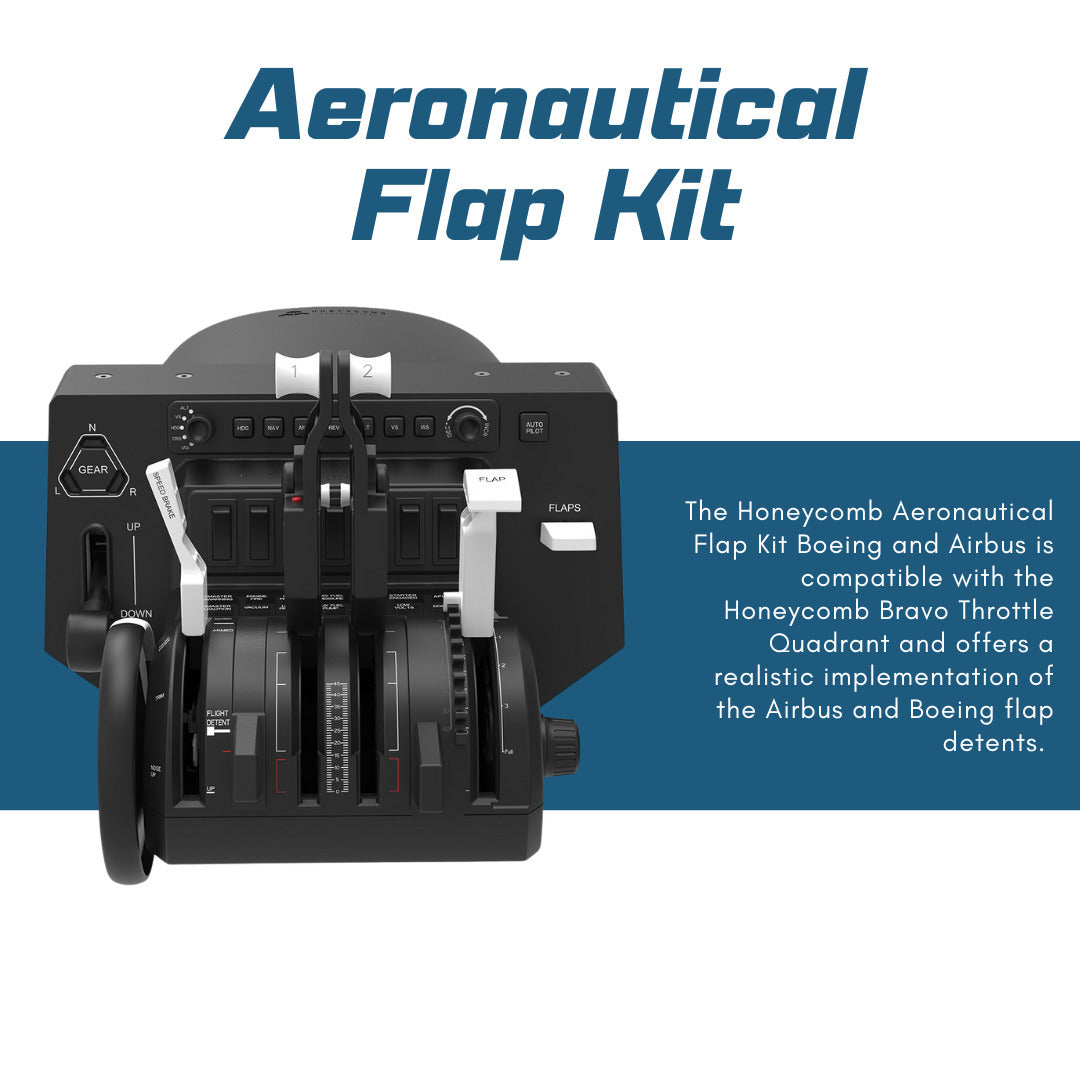 Honeycomb Aeronautical Bravo Throttle Quadrant and Honeycomb Aeronautical GA Trim Wheel Bundle
